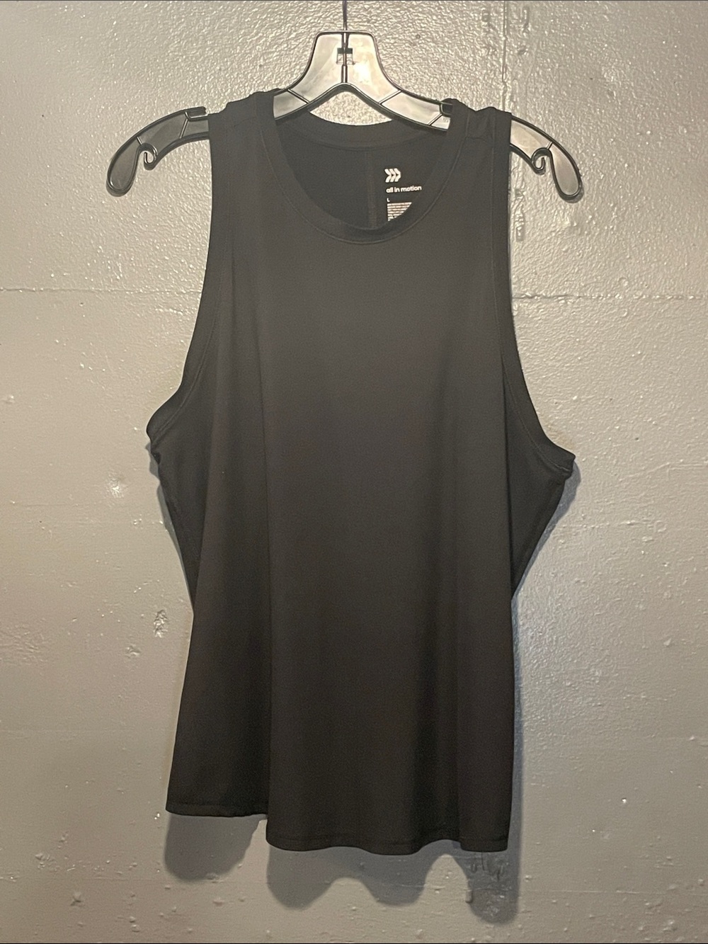 all in motion Black Performance Tank Top - Sleeveless Athletic Tee